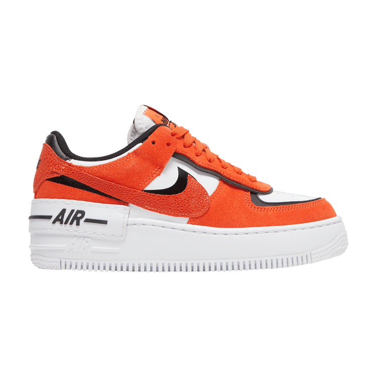 Wmns Air Force 1 Shadow 'Cracked Leather - Rush Orange'