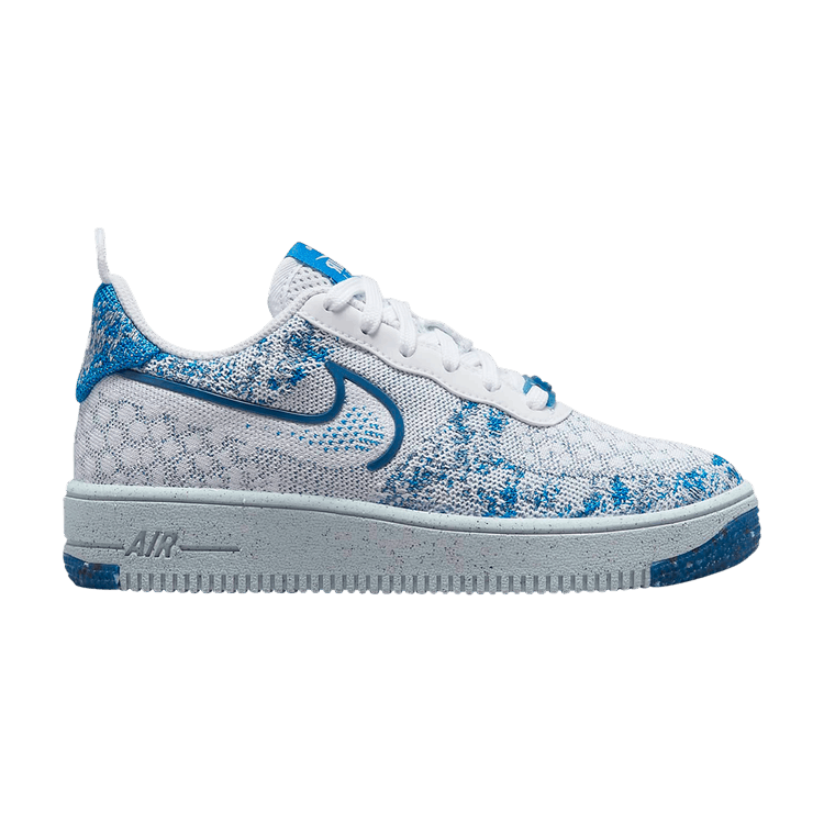 Air Force 1 Crater Flyknit GS 'White Dark Marina Blue'