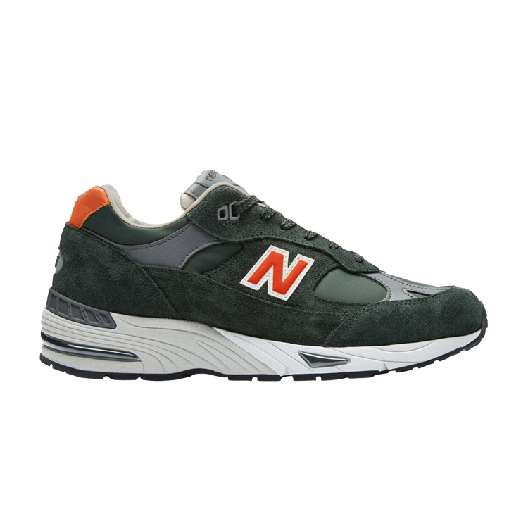 New Balance 991 Made In England 'Forest Green Orange'