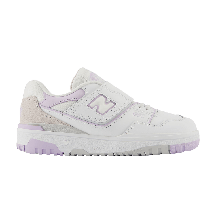 New Balance 550 Bungee Lace Top Strap Little Kid 'White Thistle'