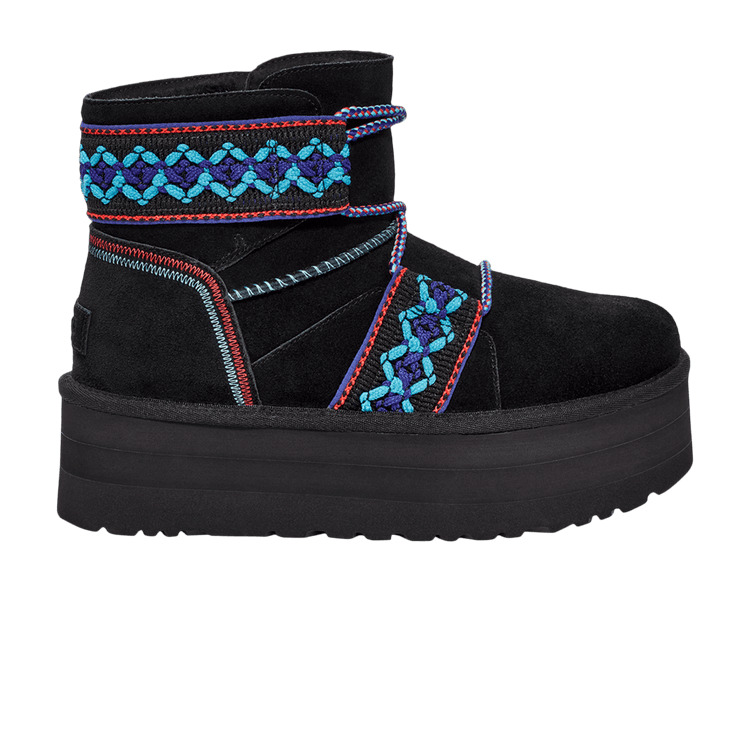 UGG Classic Mini II Platform 'Braid - Black' (W)