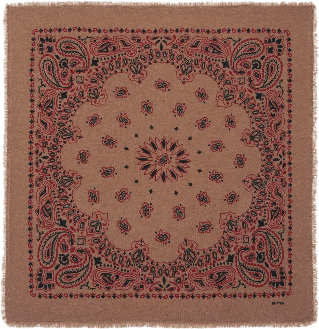 KUJTEN Large Bandana Hachiko Bico Camelo Red