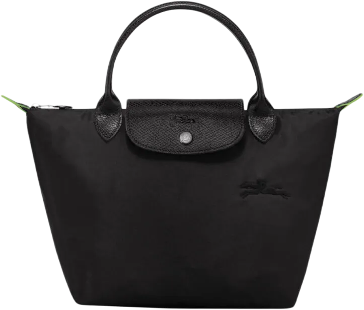 Longchamp Le Pliage Green S Hand Bag Black