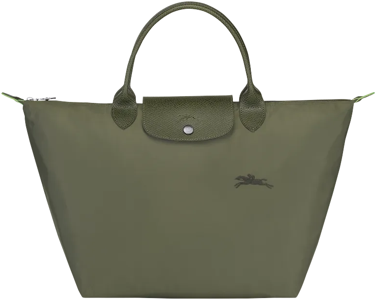 Longchamp Le Pliage Green M Handbag Forest