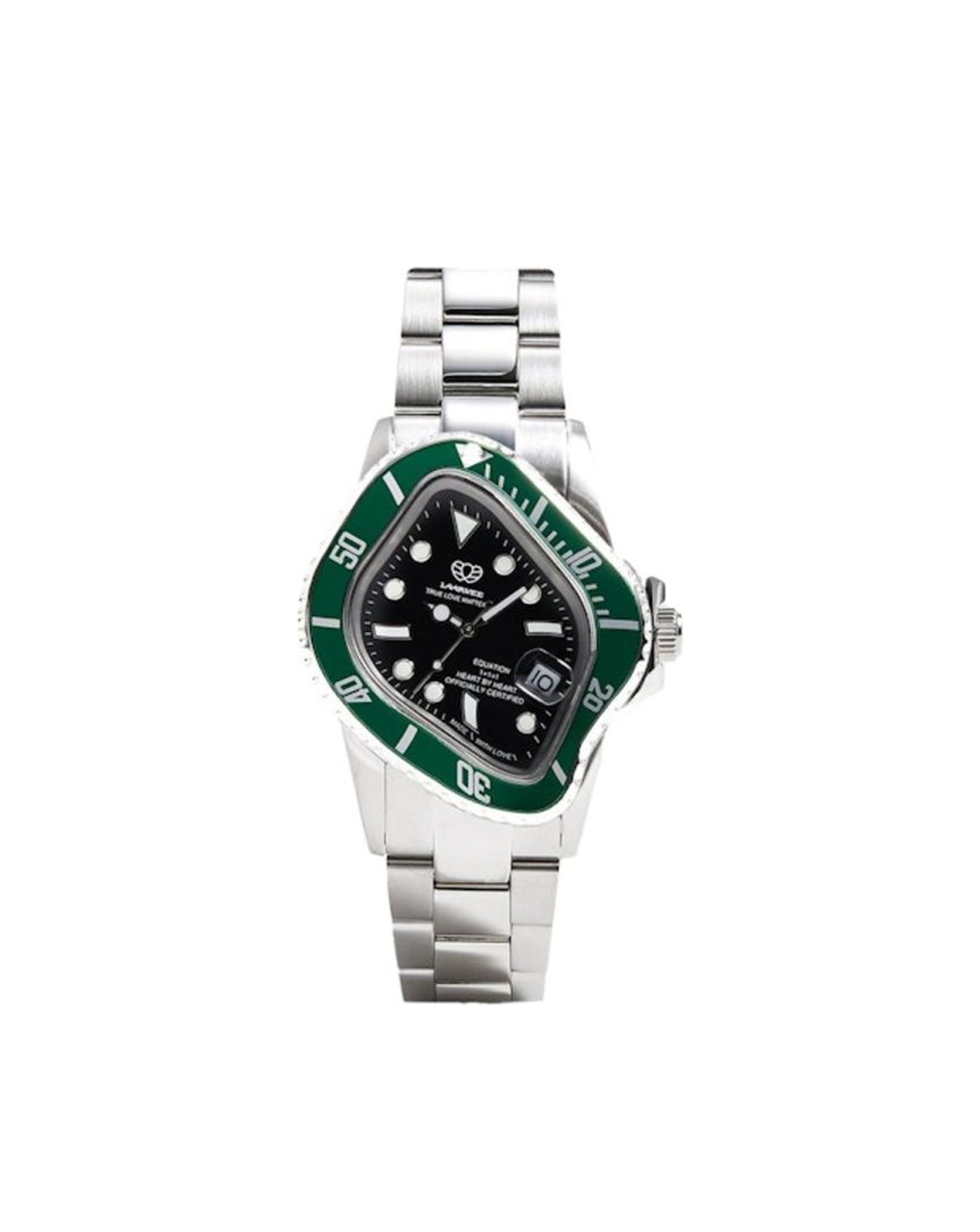 LAARVEE Silver Precision Steel Green & Black