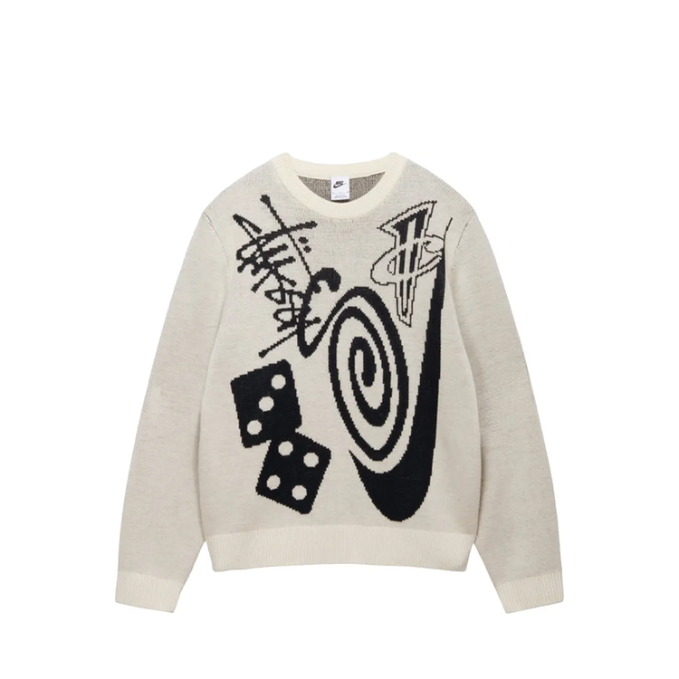 Stussy x Nike Icon Knit Sweater 'Natural'