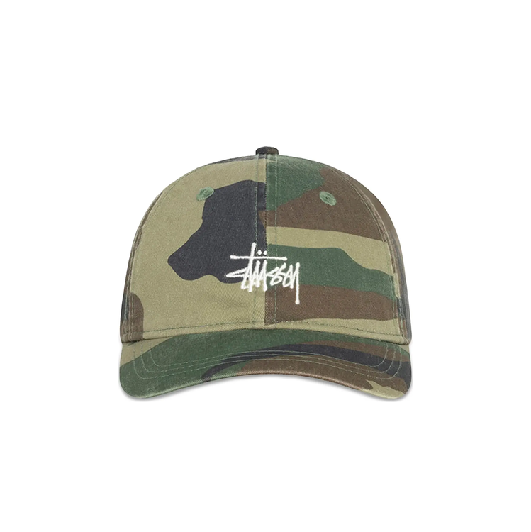 Stussy Basic Cap Washed 'Woodland Camo'