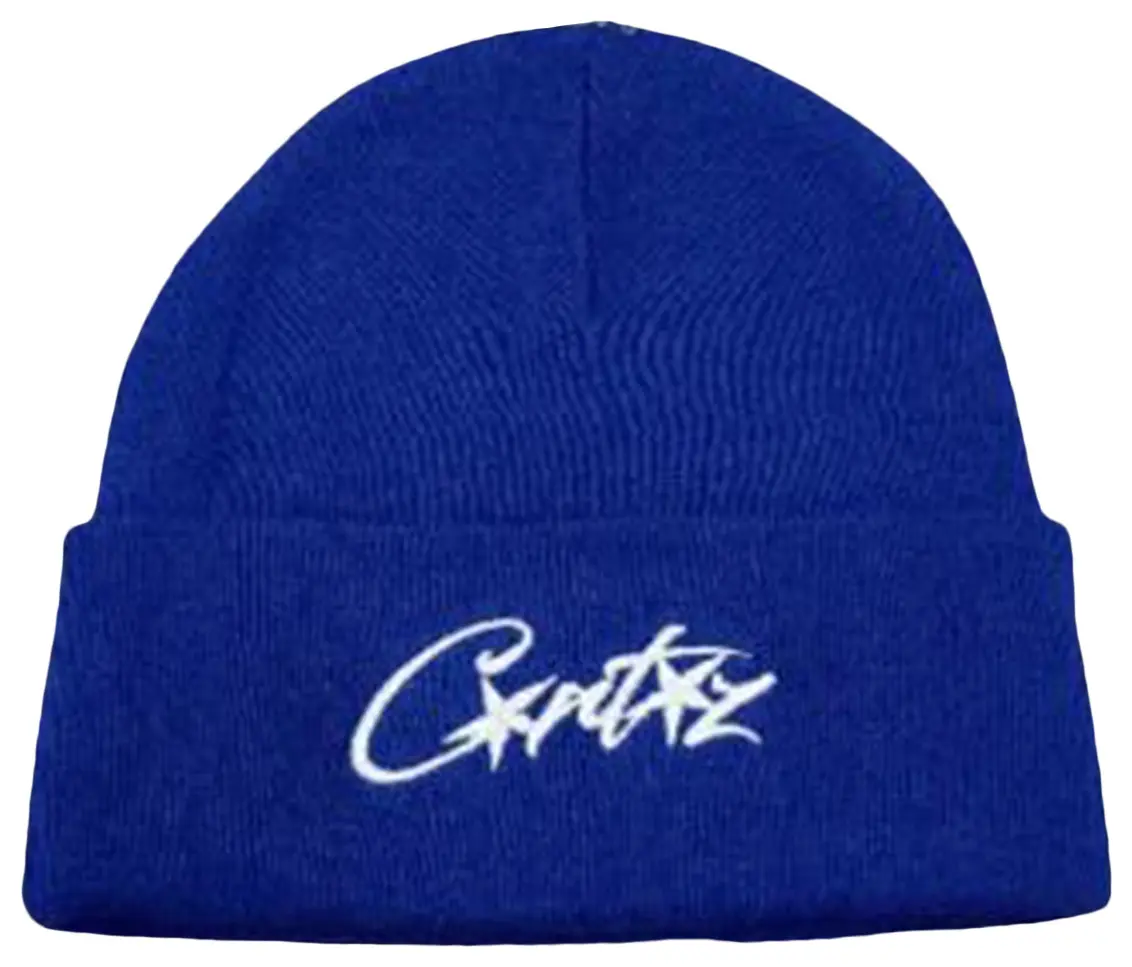 Corteiz Allstarz Folded Beanie 'Blue'