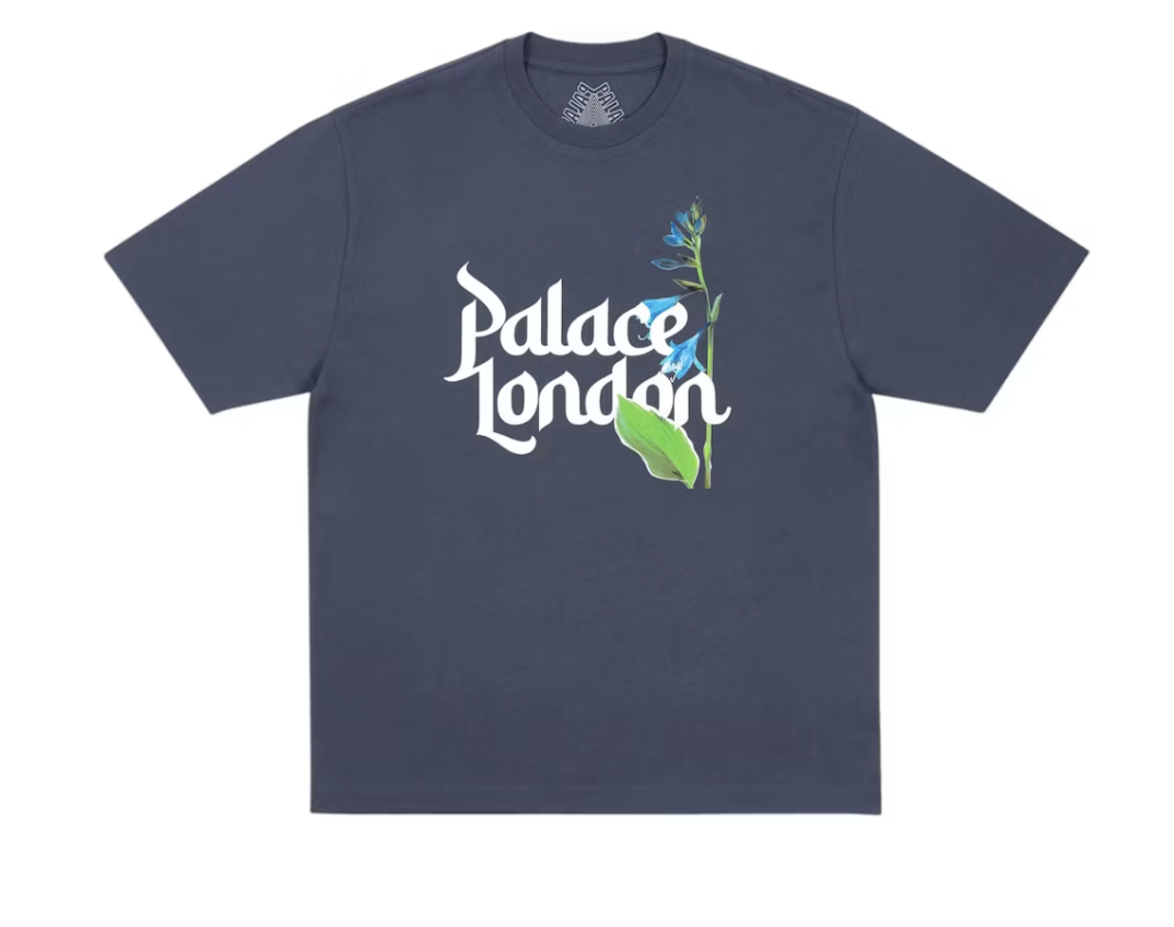 Palace Flower Type T-Shirt 'Navy'