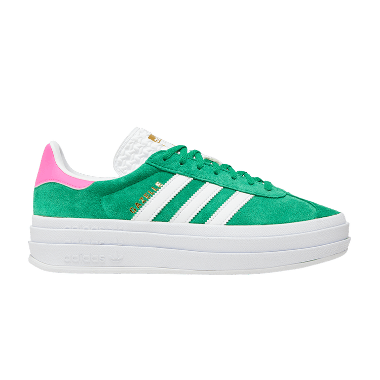 Wmns Gazelle Bold 'Green Lucid Pink'