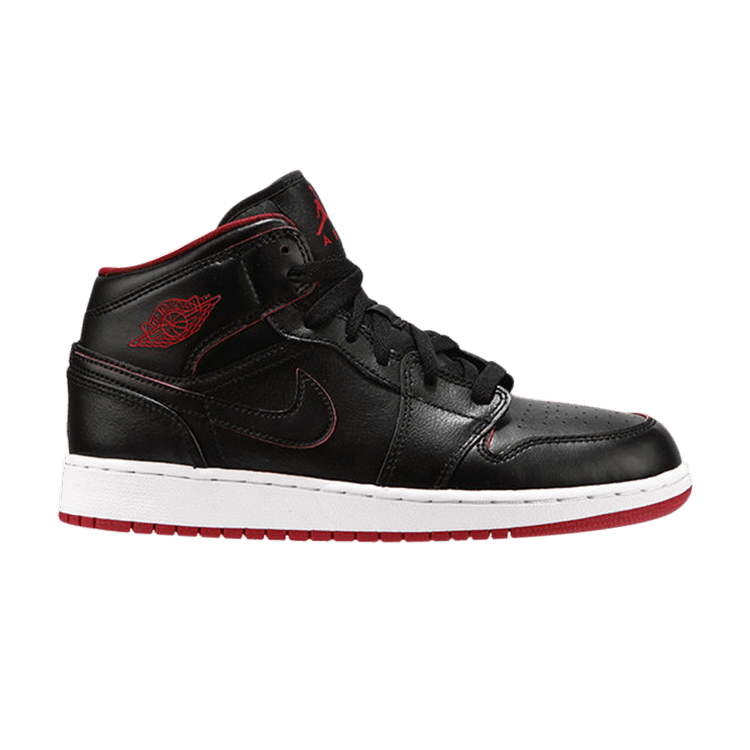 Air Jordan 1 Retro Mid GS 'Black Gym Red'