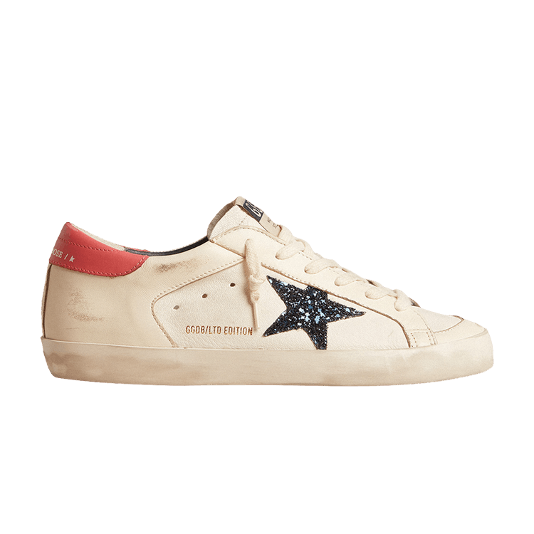 Golden Goose Wmns Superstar LTD 'White Blue Red Glitter'